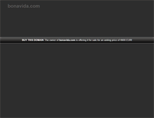 Tablet Screenshot of bonavida.com